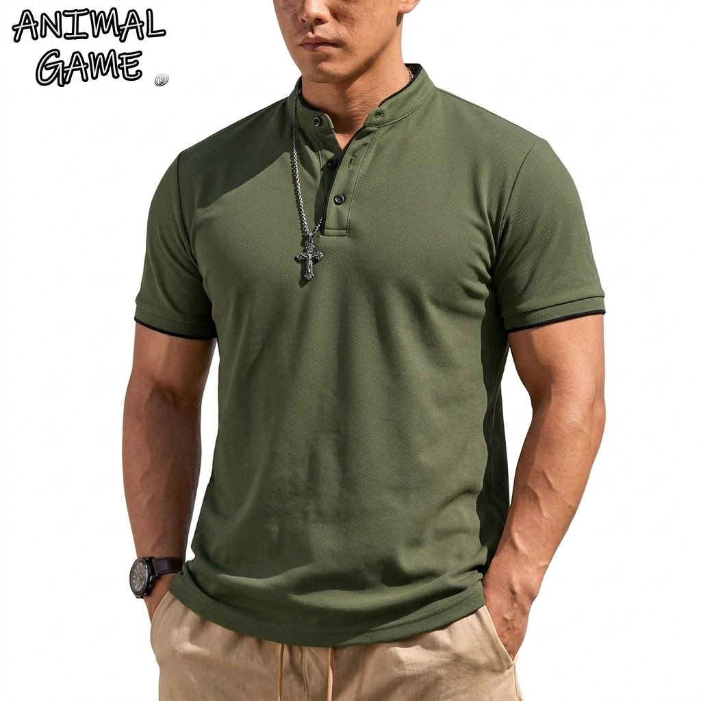 Summer Short Sleeve Henley Shi - Summer Clothing For Young Men recensie en prijs