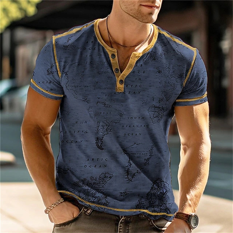 Men's Henry Shirts Funny 3D Pr - Summer Clothes Fashion recensie en prijs