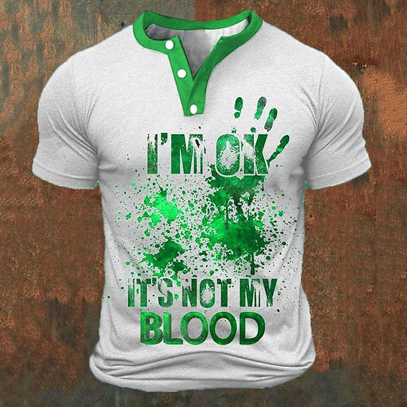 Funny 3D Letter Print Men's He - Summer Clothes Fashion recensie en prijs