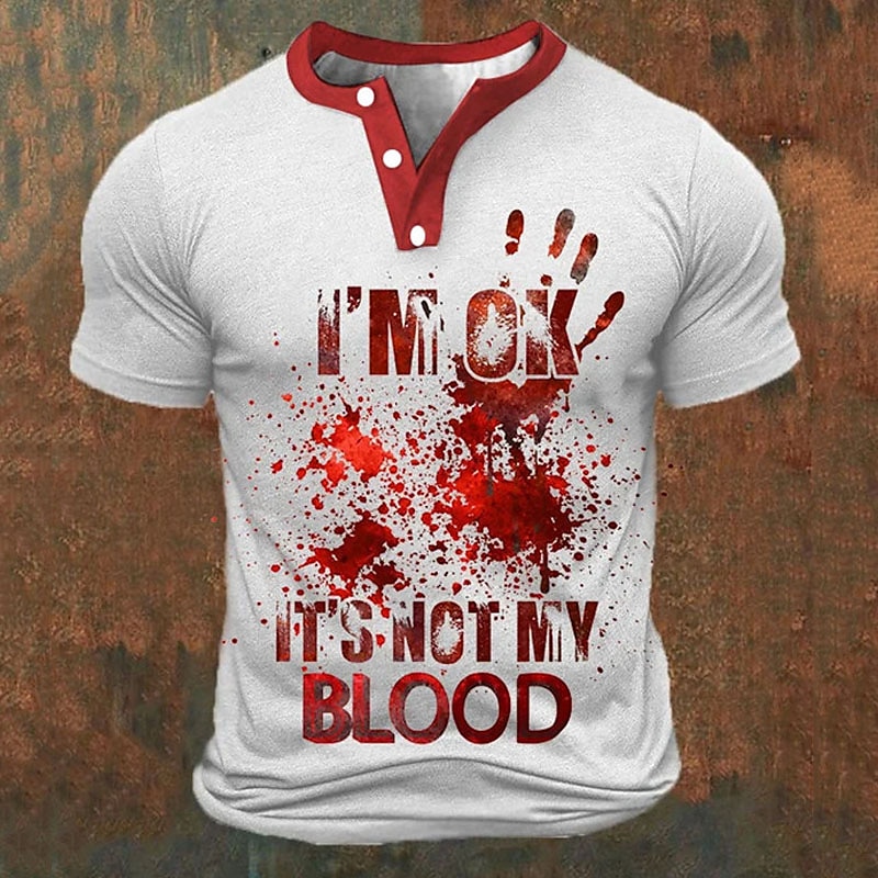 Funny 3D Letter Print Men's He - Summer Clothes Fashion recensie en prijs