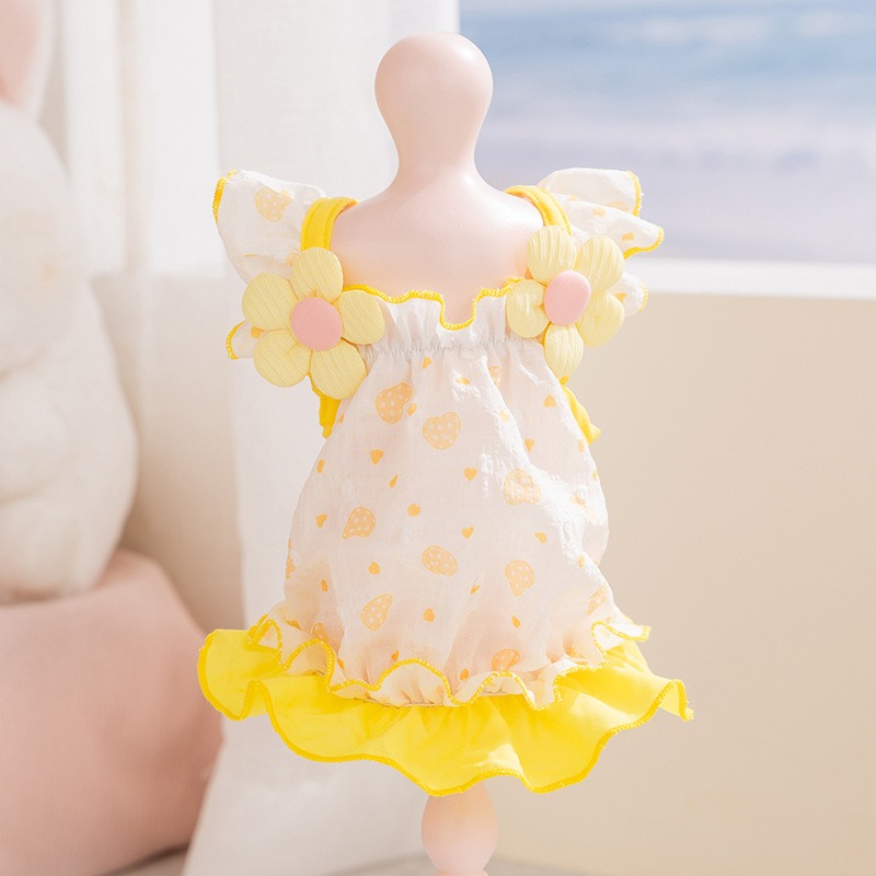 Yellow Love Dog Clothes Summer - Soft Summer Yellow Clothing recensie en prijs