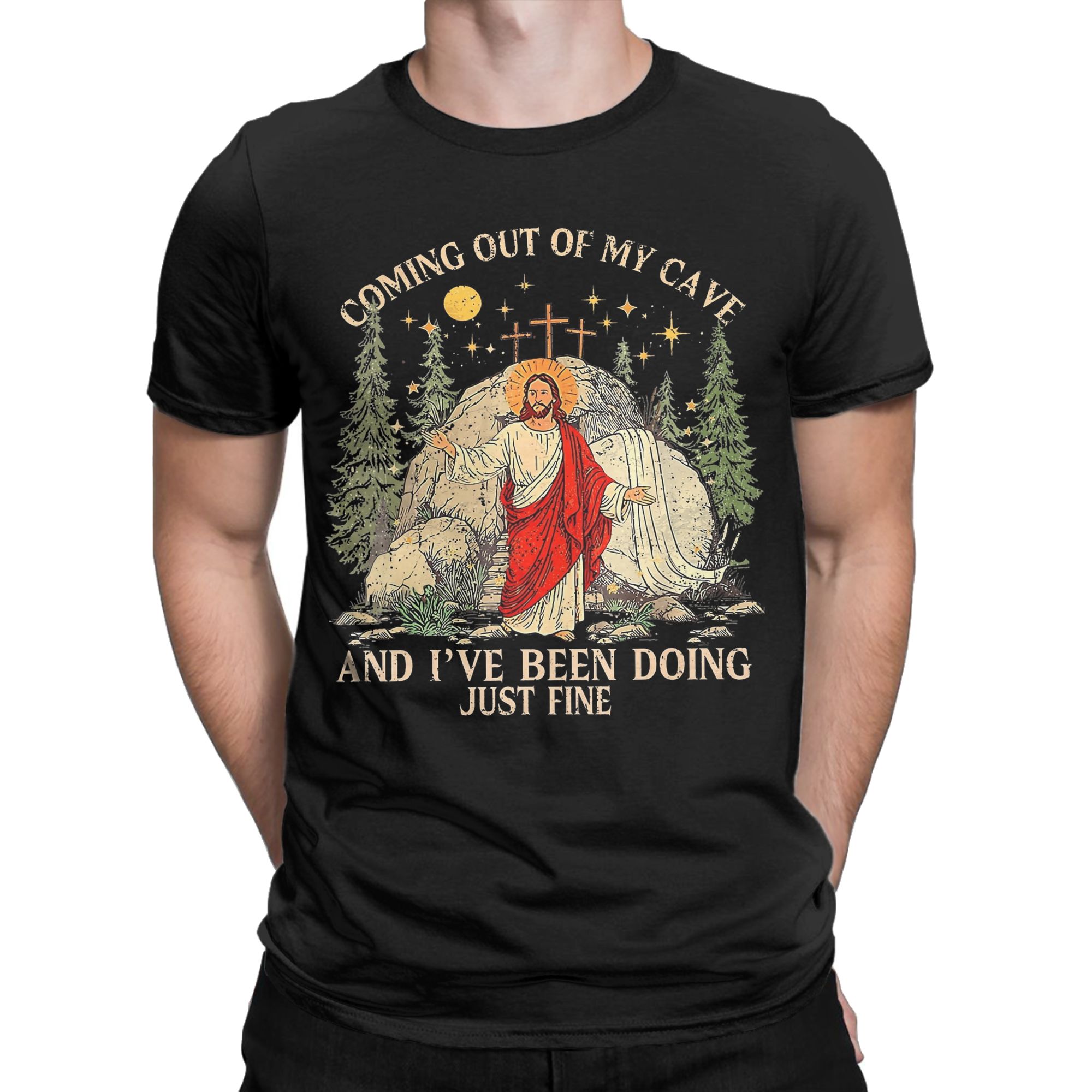 Jesus Coming Out Of My Cave T  - Summer Clothing Ideas Men recensie en prijs
