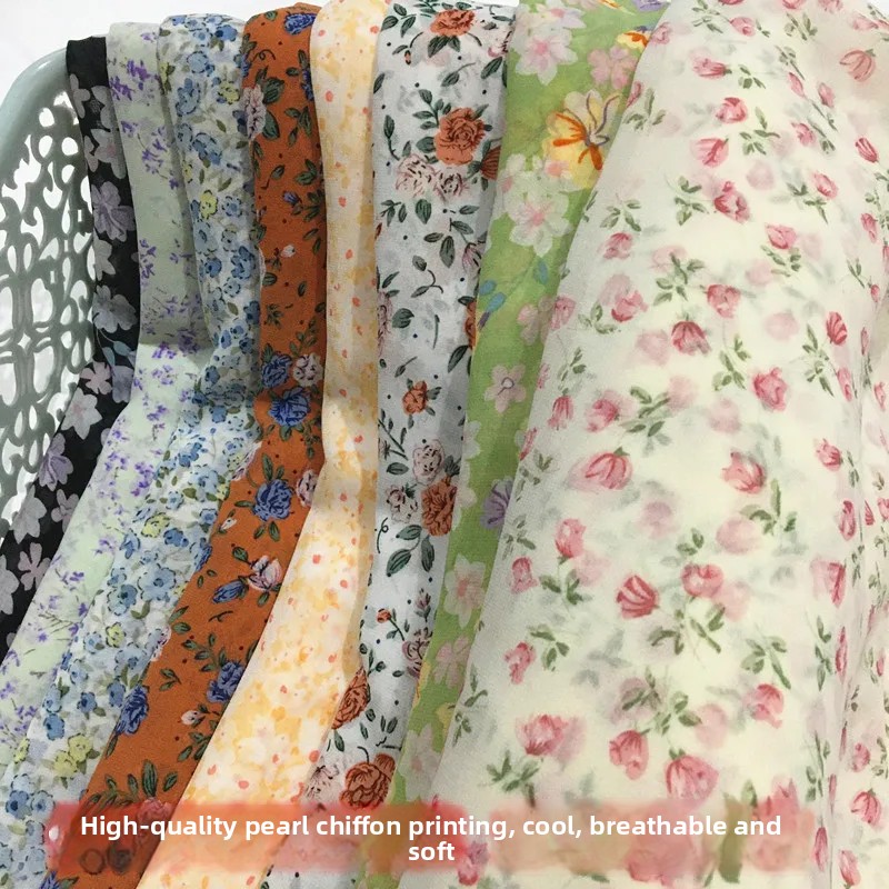 Flower Chiffon Fabric By The M - Soft Summer Yellow Clothing recensie en prijs