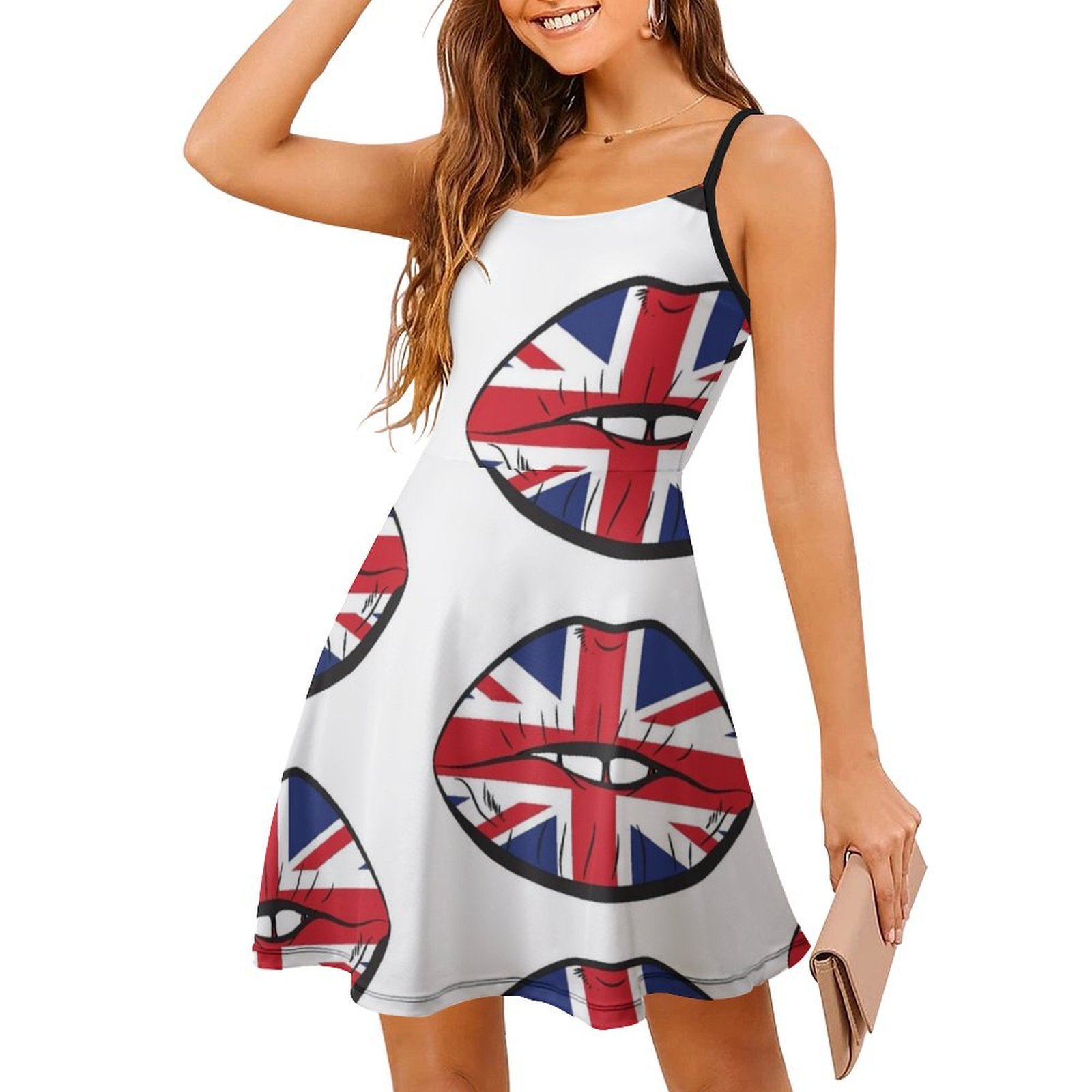 British Flag Fan Lips Uk Fan U - Summer Clothing Women Uk recensie en prijs
