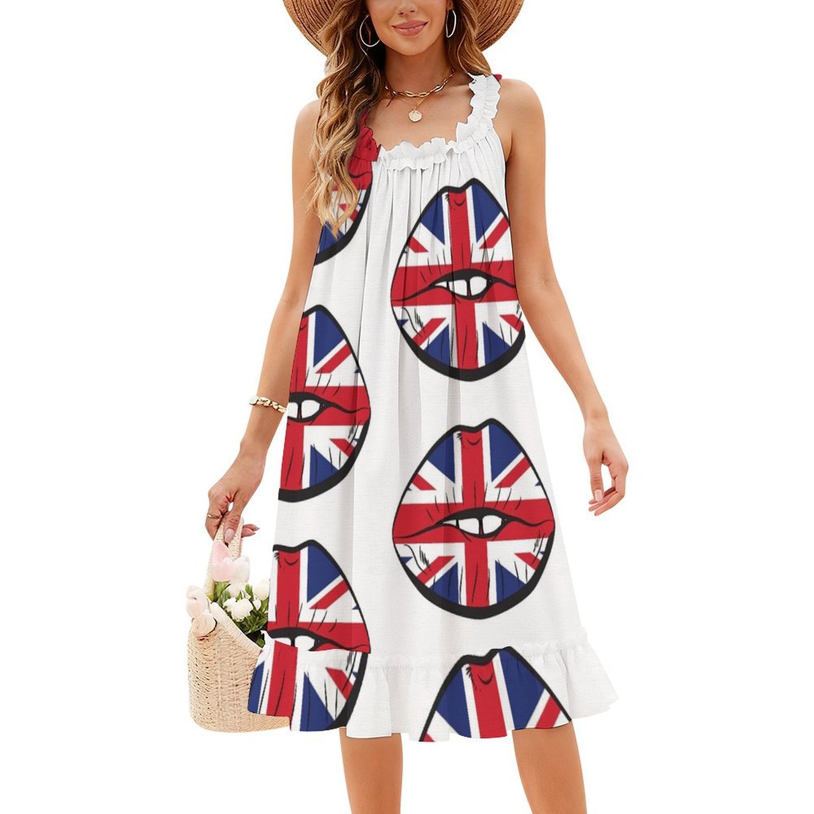 British Flag Fan Lips Uk Fan U - Summer Clothing Women Uk recensie en prijs