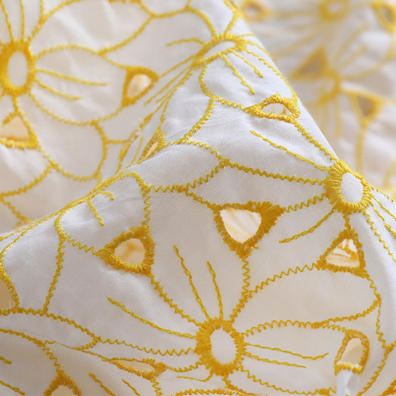 High quality cotton tecido Yel - Soft Summer Yellow Clothing recensie en prijs