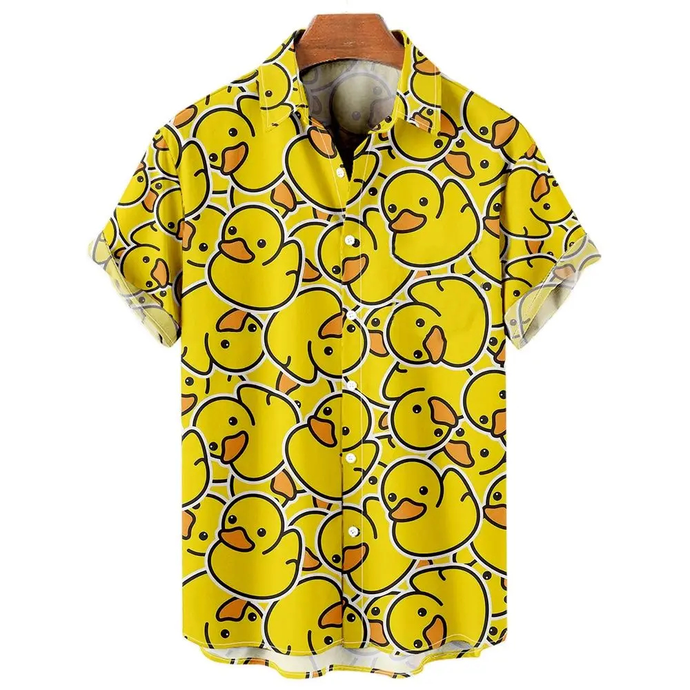 Men's Shirts Cute Duck 3d Prin - Summer Duck Clothing recensie en prijs