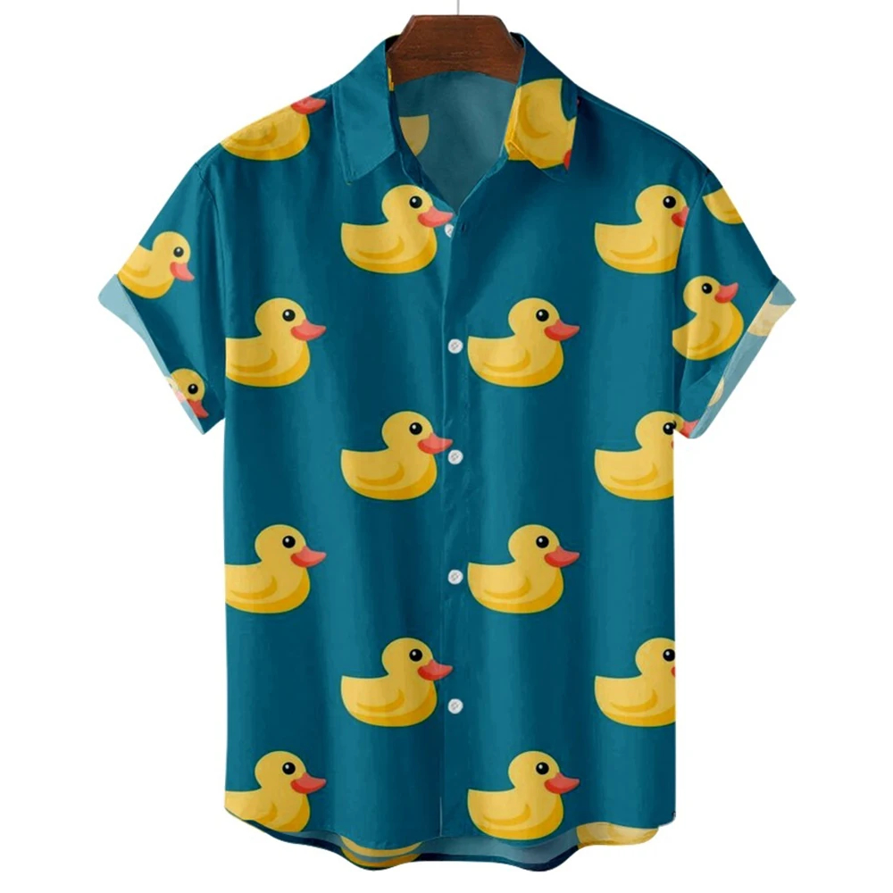 Men's Shirts Cute Duck 3d Prin - Summer Duck Clothing recensie en prijs