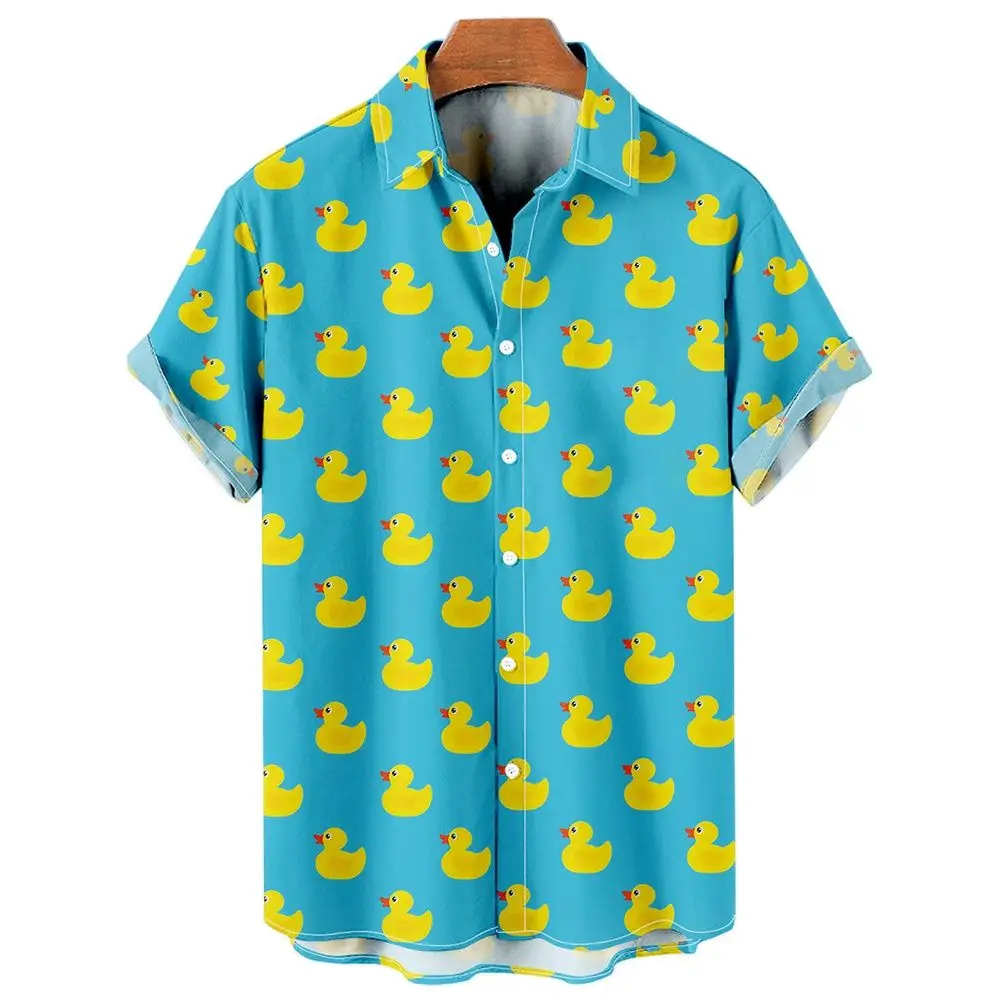 Men's Shirts Cute Duck 3d Prin - Summer Duck Clothing recensie en prijs