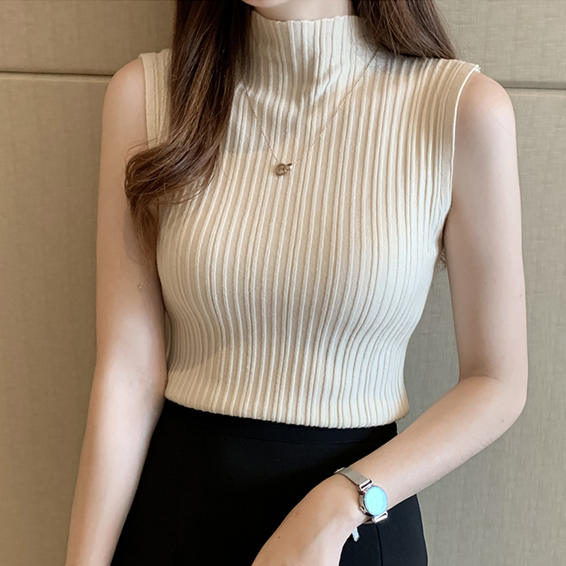 Solid Slim Thin Sleeveless Kni - Summer Clothing Yarn recensie en prijs